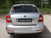 защитно-декоративная накладка на бампер Škoda Octavia (A5) 